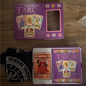 The Art of Tarot Deck of 78 Cards & 64 Page Book by Liz Dean & Mat Magic Games